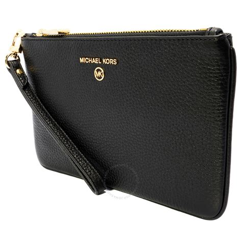 michael kors pebbled leather wristlet|Michael Kors crossbody strap handbags.